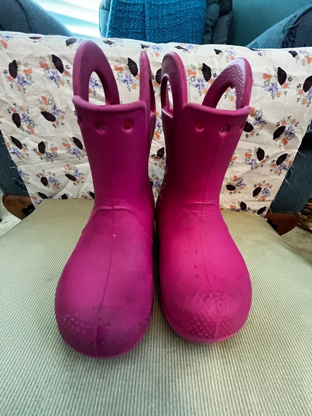 Pink Crocs Rain Boots, Size 7 (Toddler/Little Kid)